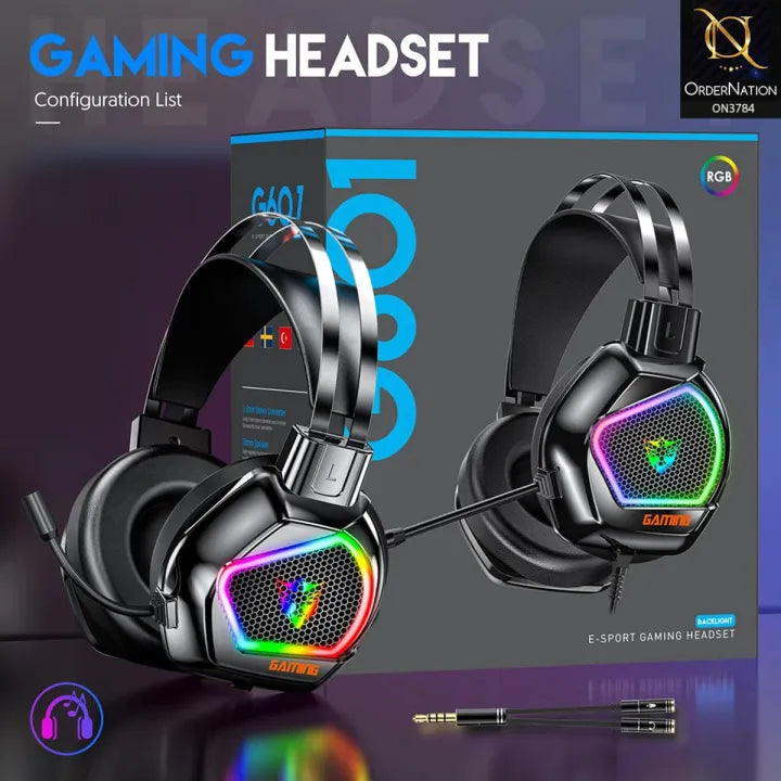 G601 RGB Gaming Wired Headphones